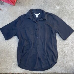 Express Men's Black Casual Button Down Shirt